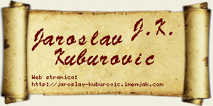 Jaroslav Kuburović vizit kartica